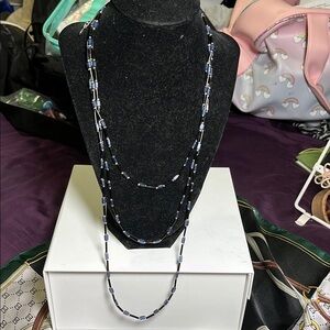 Chaco Blue Necklace with Modern Geometric Design